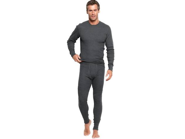 Alfani Men's Thermal Shirt  Med Gray Size Large