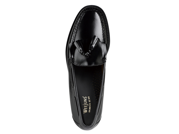 G.H. Bass & Co. Mens Weejuns Layton Leather Tassel Loafer Shoe - 8 M Black