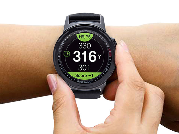 Golf buddy aim on sale w10 golf gps watch