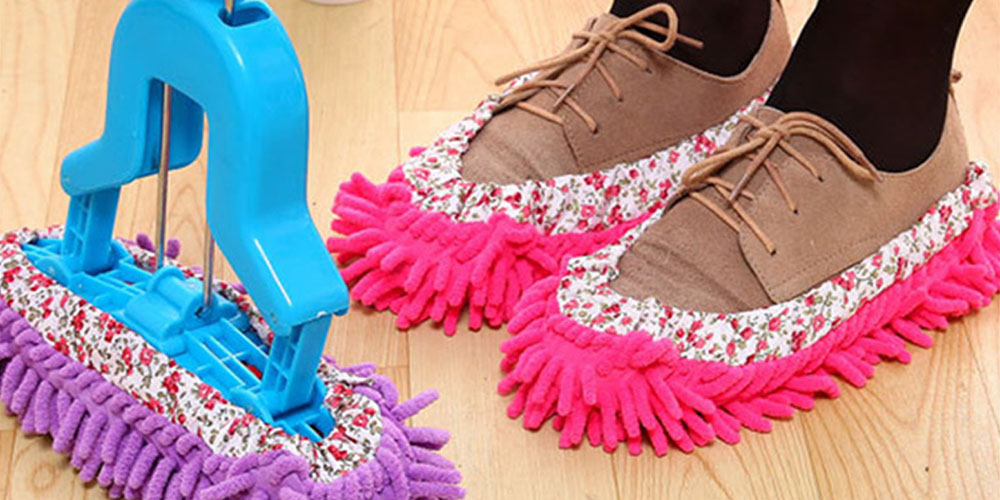 Lazy Maid Quick-Mop Slippers: 3-Pack, on sale for $12.74 when you use coupon code GOFORIT15