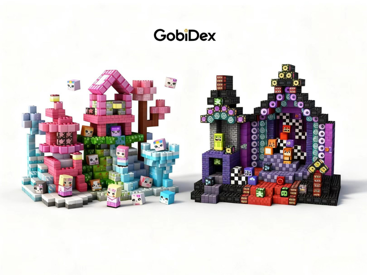 GobiDex Magnetic Building Block Set (Midnight Madness & Cute Pet World)
