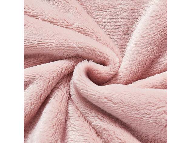 Classic Solid Fleece Blanket Blush King