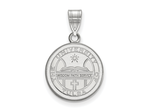 NCAA Sterling Silver The U. of Tulsa Medium Crest Pendant