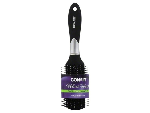 Conair Velvet Touch Paddle Hair Brush, Blue, 3 Count - wide 7