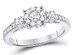 5/8 arat (ctw I2-I3, H-I) Diamond Engagement Bridal Ring in 14K White Gold - 8.5