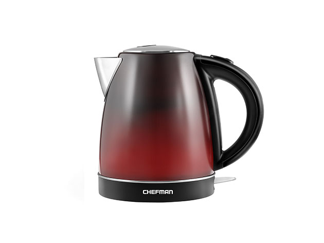 Chefman 1.7L Color-Changing Electric Kettle