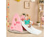 Costway Freestanding Baby Slide Indoor First Play Climber Slide Set for Boys Girls Pink\Blue\Gray - Pink