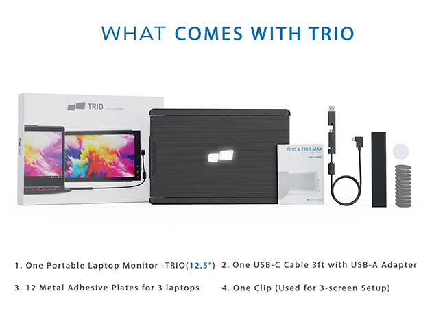 TRIO - Portable Dual & Triple Screen Laptop Monitor 