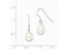 White Freshwater Cultured Pearl 8-9mm Dangle Earrings in Sterling Silver