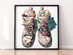 Art Block Framed "Sneaker" by HR-FM