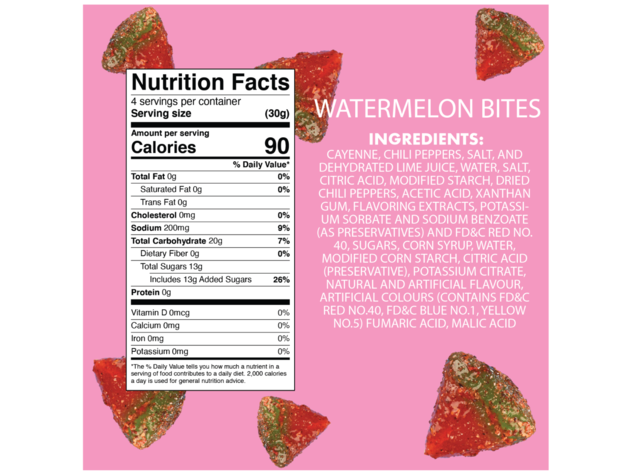 Watermelon Bites 8 Bags by Chilichews