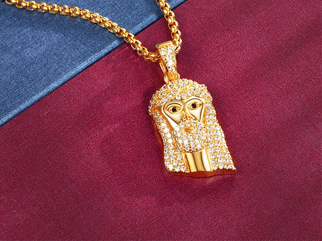 Iced Out Jesus Necklace