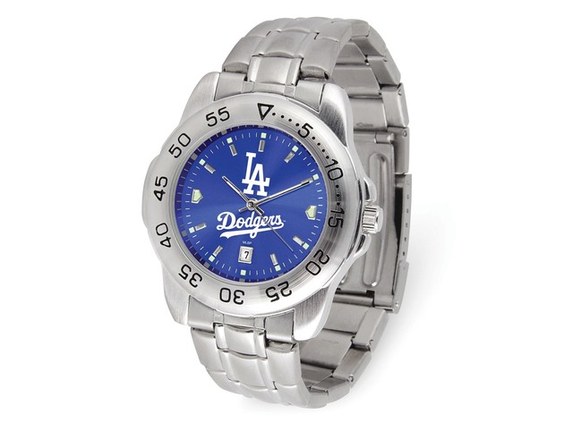 MLB Mens Los Angeles Dodgers Sport Steel Watch