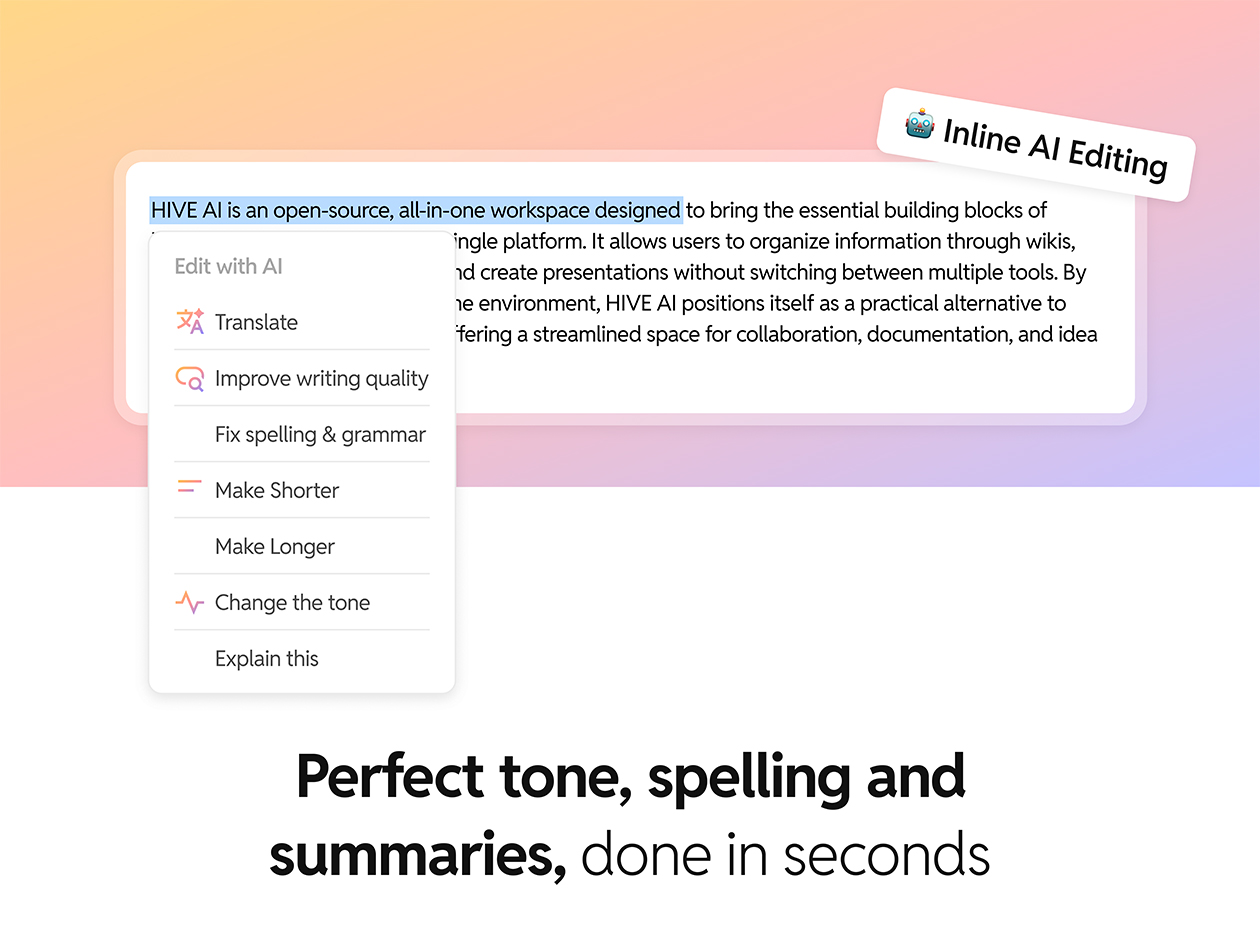 Hive AI - Productivity & Collaboration Workspace: Lifetime Subscription (Pro Plan)