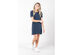Kyodan  Womens Jersey Short-Sleeve T-Shirt Dress Casual Dress - Medium / Navy Heather