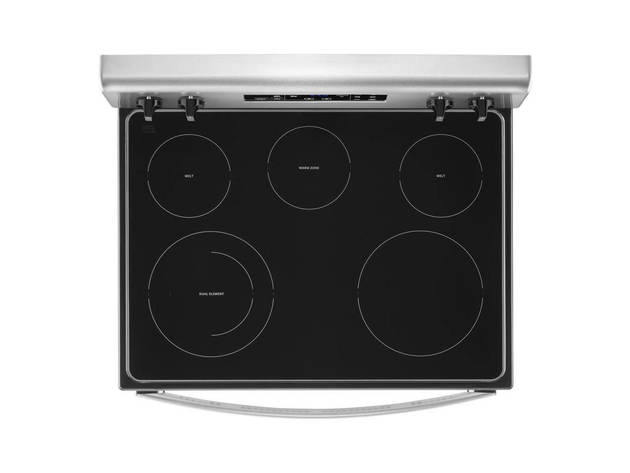 Whirlpool WFE505W0JS 5.3 Cu.Ft. Stainless Freestanding Electric Range