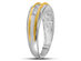 Mens Diamond Wedding Band 1/4 Carat (ctw Color H-I, Clarity I2-I3) in 10K White and Yellow Gold - 12