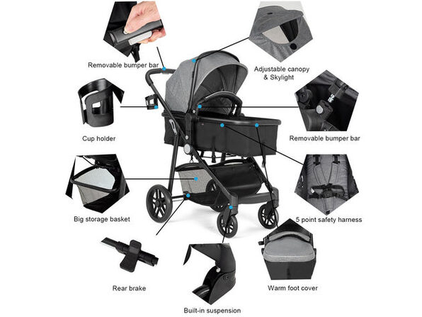 costway buggy stroller