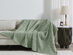 Vintage Cotton Waffle Blanket (Throw/Sage)