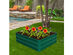 Costway 40"x32" Patio Raised Garden Bed Vegetable Flower Plant Dark Green