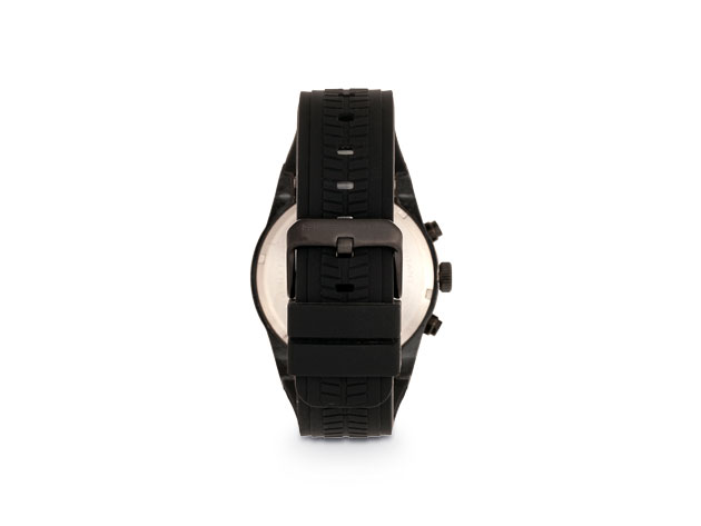 Morphic M72 Series Chronograph Strap Watch (Black/Black)