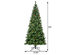 Costway 8 ft Premium Hinged Artificial Christmas Tree Mixed Pine Needles w/ Pine Cones - Green