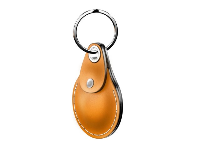 AirTag Leather Case - Tan
