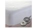 Sunbeam Non-Woven EasySet Thermofine Heated Electric Mattress Pad - King Size Auto Shut Off 10 Heat Settings - White