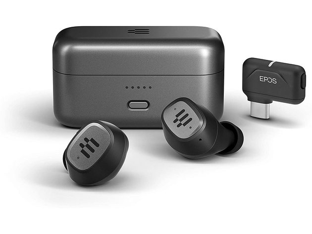 EPOS GTW 270 Hybrid in-Ear Wireless Gaming Earbuds with Low Latency Dongle for On The Go Gaming on Nintendo Switch, Mobile Phones PC and PS5, Android Compatible, Black/Grey - Certified Refurbished Retail Box