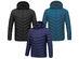 CALDO-X Heated Jacket with Detachable Hood (Black/Medium, Requires Power Bank)