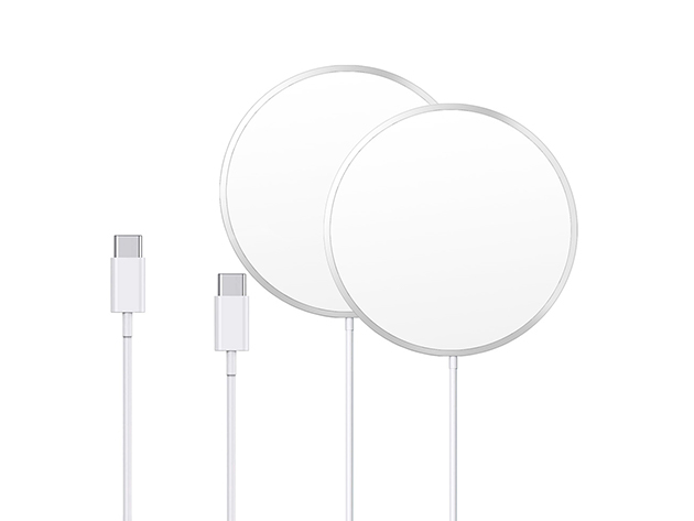 Magnet Wireless Charger - MagSafe Compatible (3.3ft Cable/2-Pack)