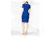 Calvin Klein Women's Seamed Scuba Crepe Sheath Dress Blue Size 8