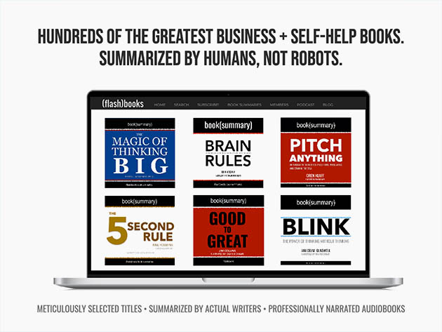 FlashBooks Business Book Summaries: Lifetime Subscription