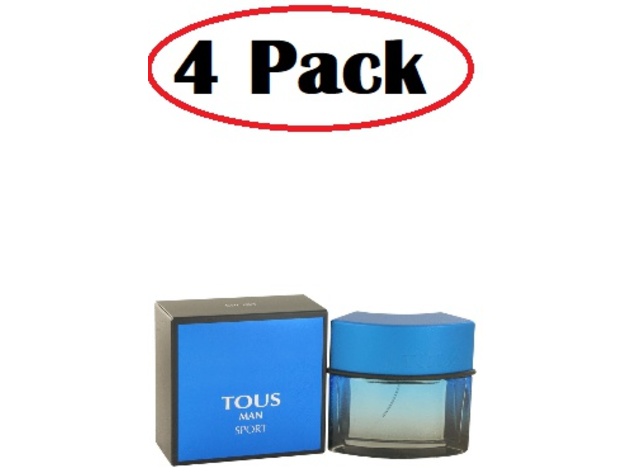 4 Pack of Tous Man Sport by Tous Eau De Toilette Spray 1.7 oz