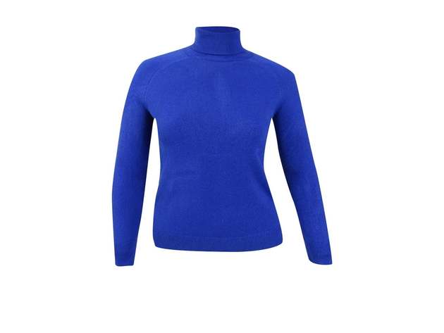 Karen Scott Women's Luxsoft Turtleneck Sweater Deep Pacific Size 2 Extra Large