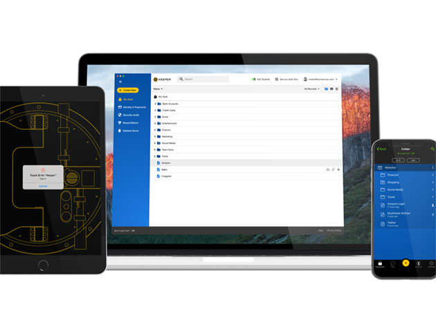 Keeper Password Manager Bundle: 1-Yr Subscription