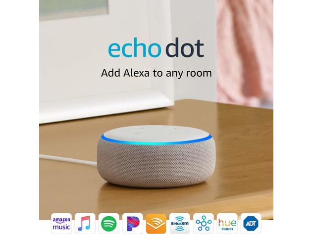 Amazon Echo Dot 3rd Generation Smart Speaker with Alexa - Sandstone ...