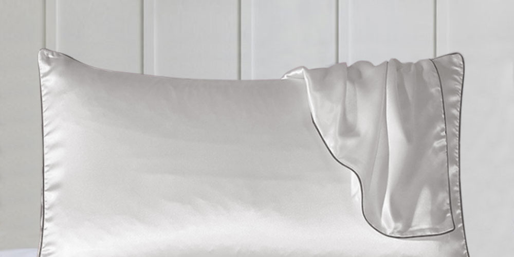 100% Silk Pillowcases with Trim: Set of 2