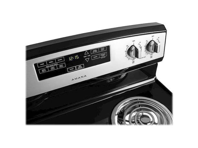 Amana 544Q2UA#ABA 4.5 Cu. Ft. Stainless Electric Range with Bake Assist Temps