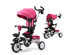Costway 6-In-1 Kids Baby Stroller Tricycle Detachable Learning Toy Bike w/ Canopy Pink\Blue\Gray - Pink