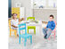 Costway 5 Piece Kids Wood Table Chair Set Activity Toddler Playroom Furniture Colorful - White, Pink, Blue, Green, Yellow