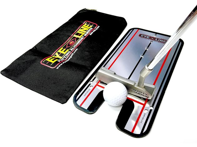 Portable Practice Putting Trainer, Mirror Size 12 x 6 Inches