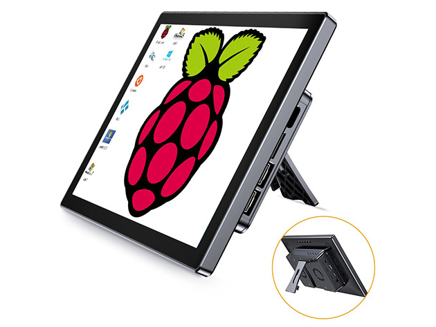 UPERFECT Raspberry Pi Touchscreen Monitor with Case, Fans & Stand (7")