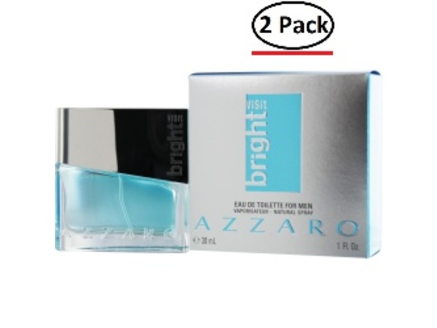 Azzaro Bright Visit By Azzaro Edt Spray 1 Oz For Men (Package Of 2)