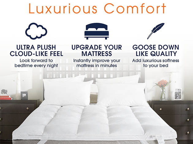 Cheer Collection 230TC Luxurious Down Alternative Mattress Topper (King)