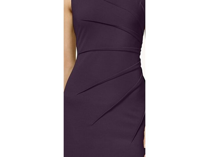 strapless open back dress Purple Strapless Satin Dress With Sweetheart Neck And Leg Slit