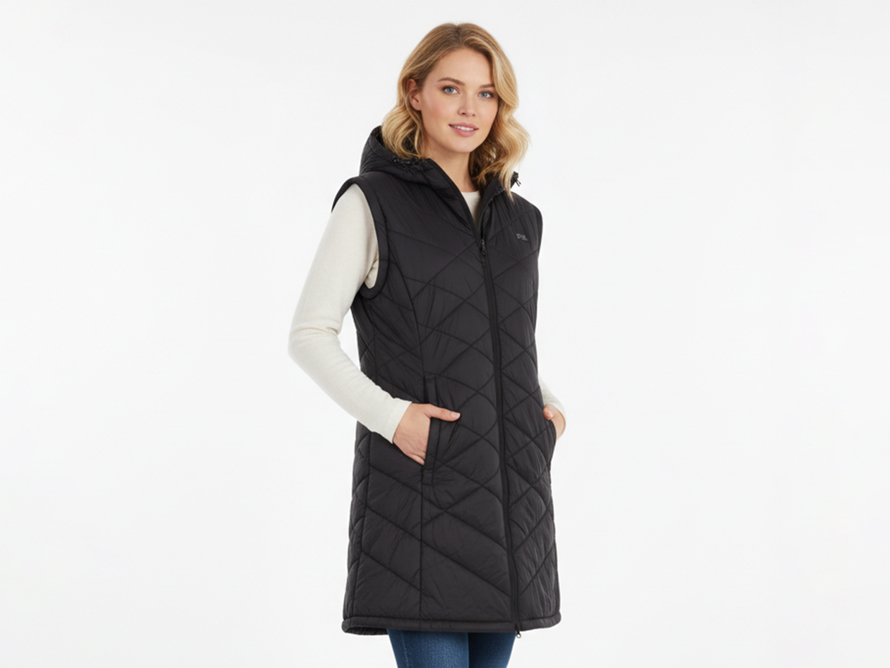 Women's Helios Hybrid Heated Coat with Power Bank (Black/2XL)