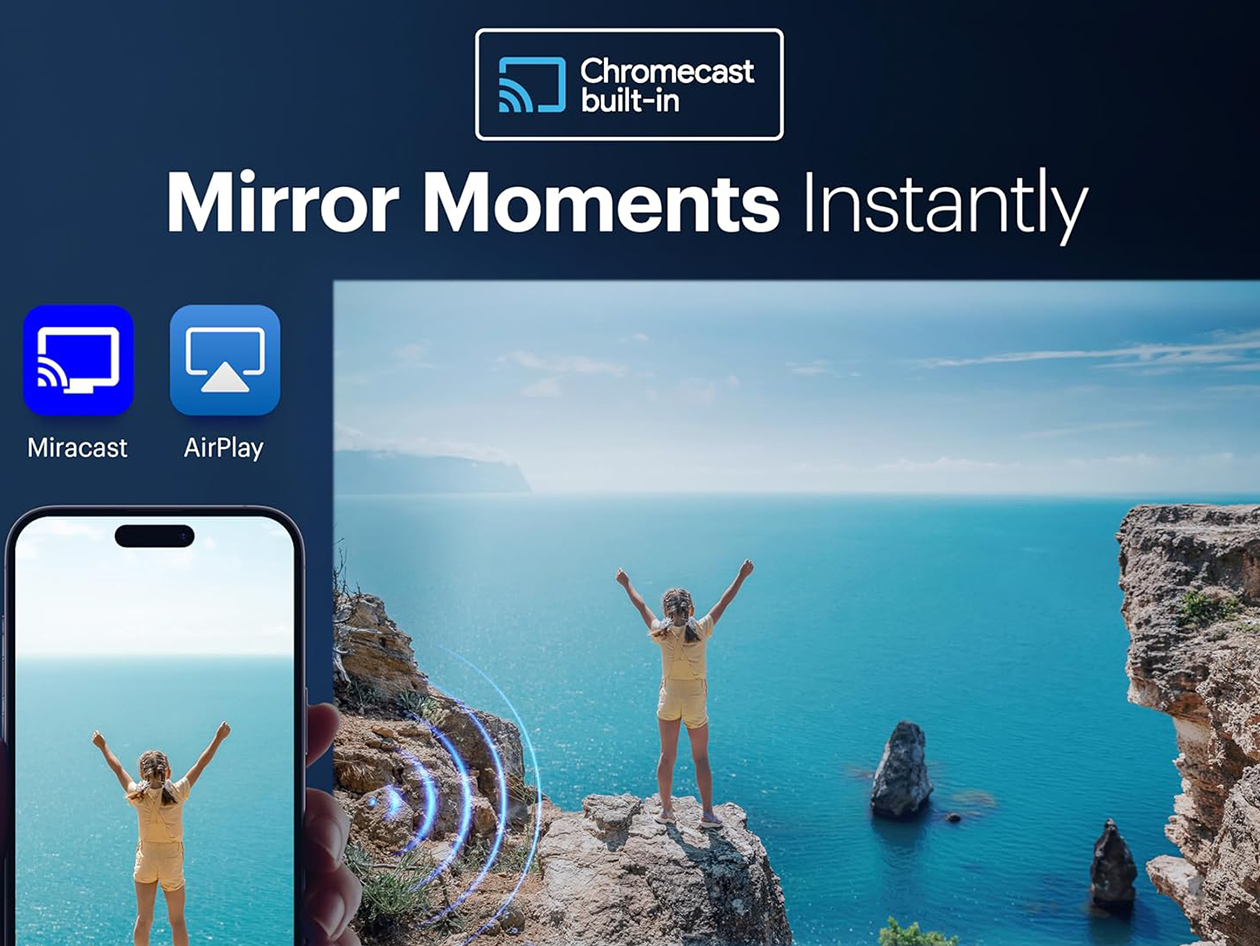 Kodak Flik X20 1080p Smart Projector Kit with Case & Screen (White)