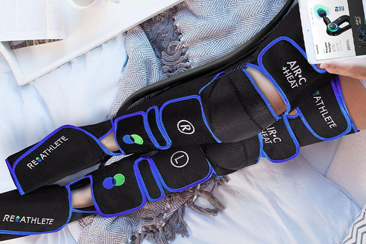 AIR-C + HEAT: Full Leg Massage + Heat Treatment, on sale for $119.98 when you use coupon code BFSAVE20 at checkout