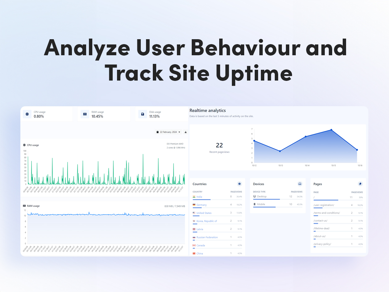 Webilytics Site Monitoring & User Analytics: Lifetime Subscription